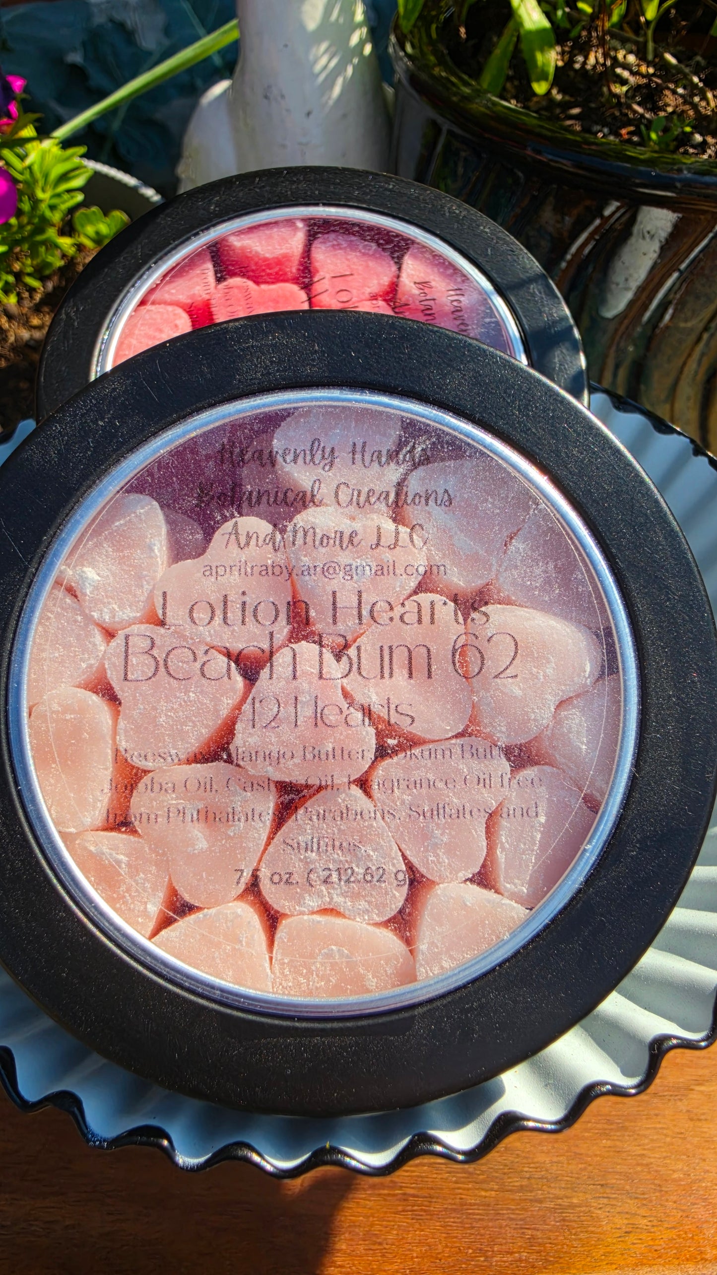 Lotion hearts