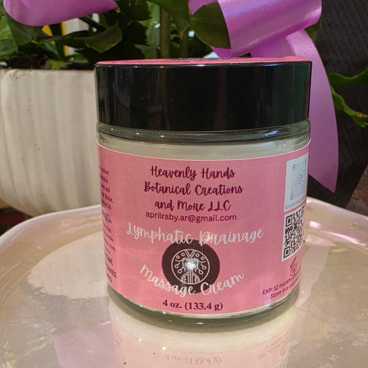 Herbal Lymphatic Massage Cream 4 oz. & 8 oz.